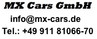 Logo MX Cars GmbH